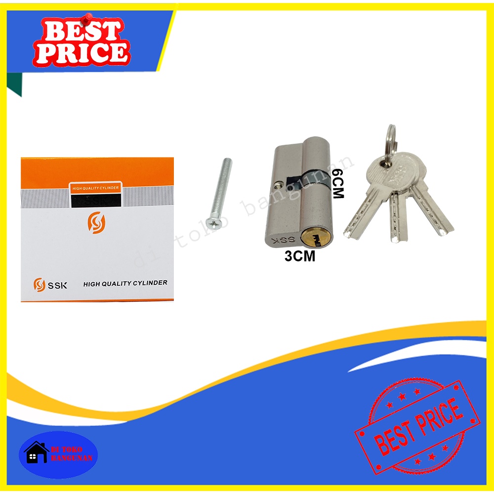 Silinder Kunci Kecil Komputer Key SSK Cylinder Kunci Pintu