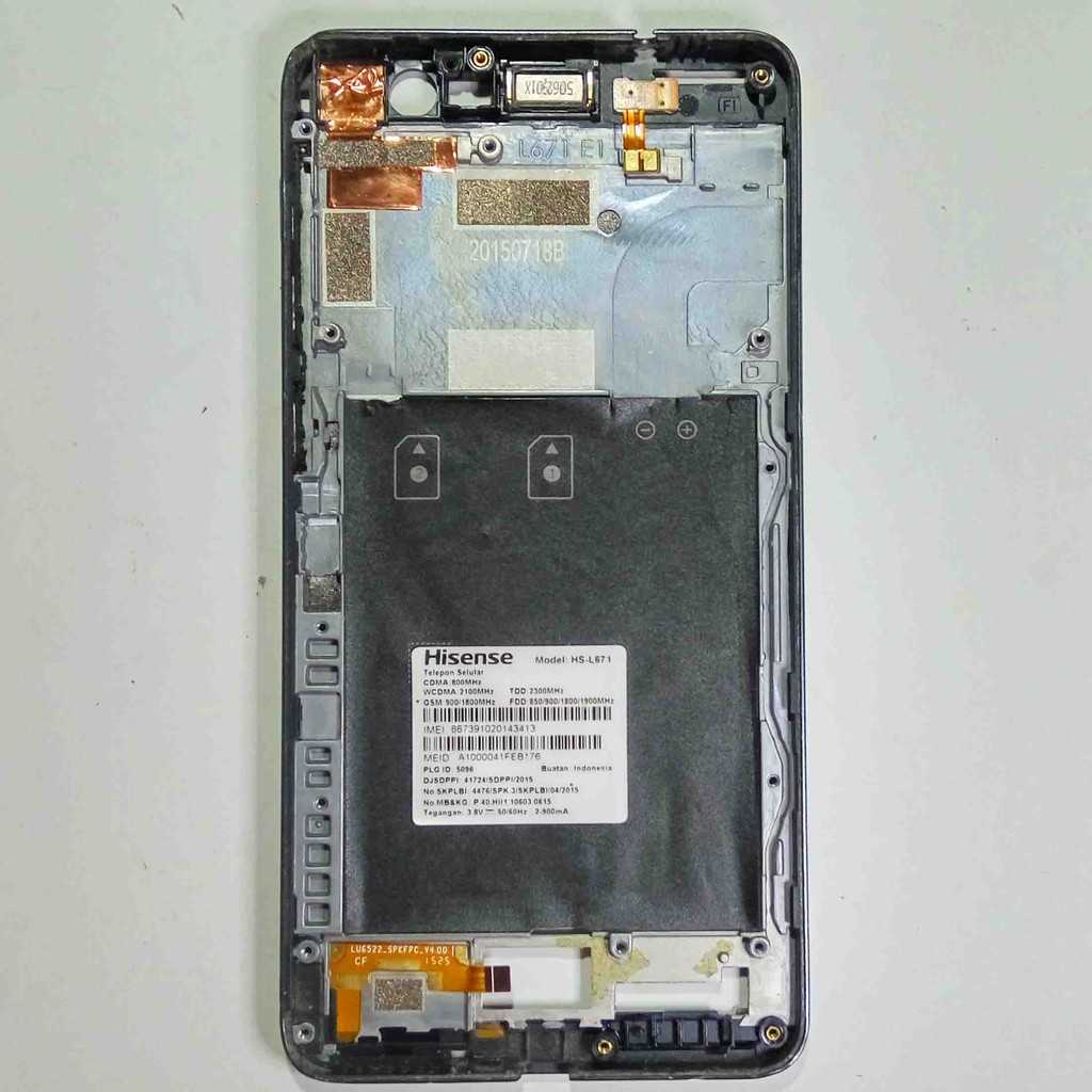 Frame Tulang Bezzel Tatakan Tempat Lcd Tombol On Off Volume Luar Hisense Pureshot Hs L671 Hs L671 Shopee Indonesia