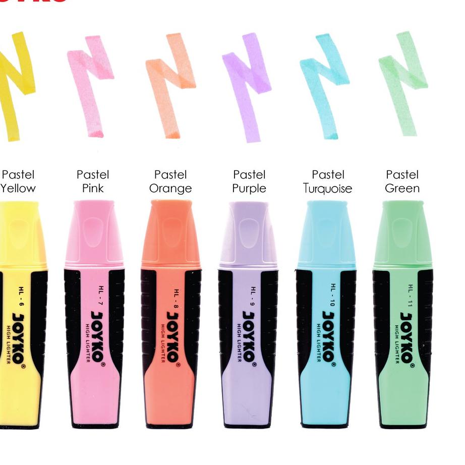 

COD✔️Highlighter Penanda Berwarna Joyko HL-70 Pastel Color 1 Set 6 Pcs|KD6