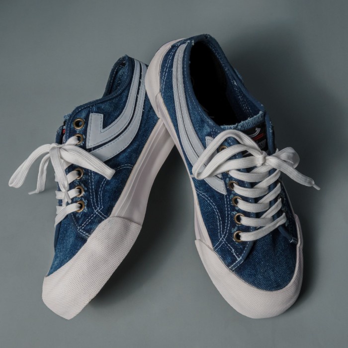 Sepatu Sneakers Johnson Galaxy Pro Lowcut (LC) Denim - Biru, 38