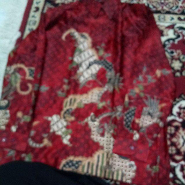 Kemeja Batik Semi Sutra Silky Berfuring Kantong Paspol Dan Bawah Kanan Kiri Busa D Pundak Pekalongan