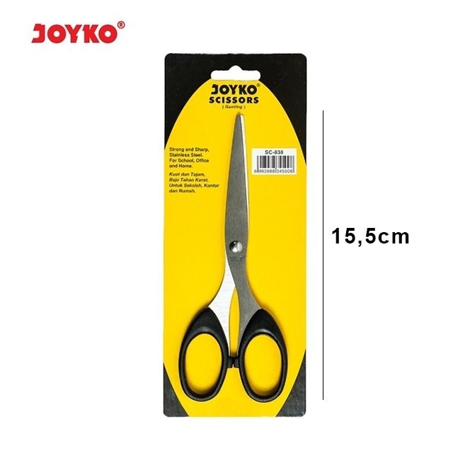 

JOYKO GUNTING STAINLESS SEDANG 838 / TAJAM KUAT / SEKOLAH KANTOR RUMAH