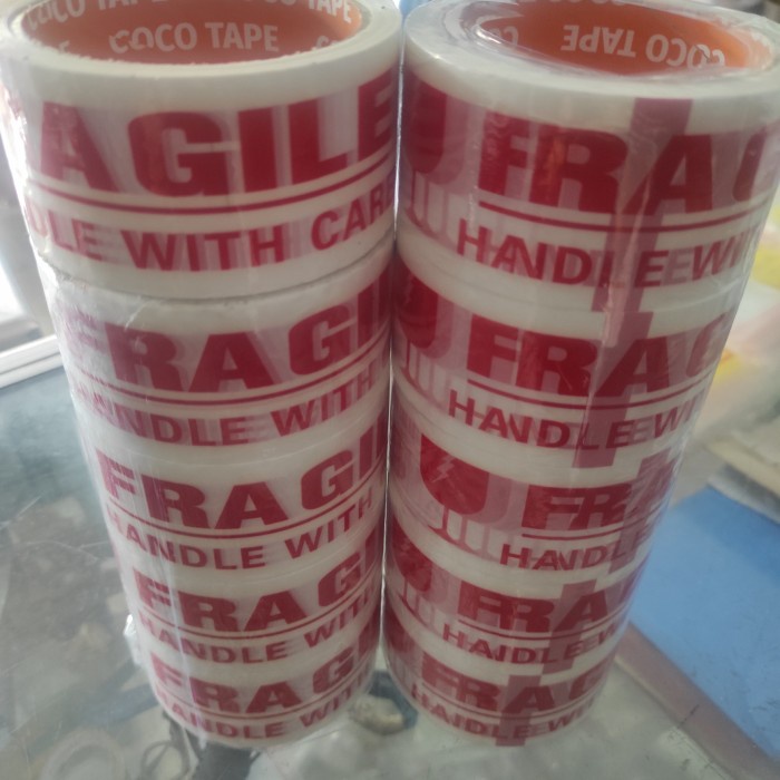 

Plakban fragile merah 48mm x 50mtr