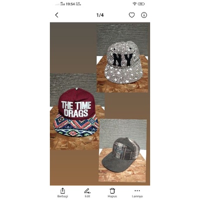 Topi hip hop The Time Drags, Cap Boy London, Topi NY import original