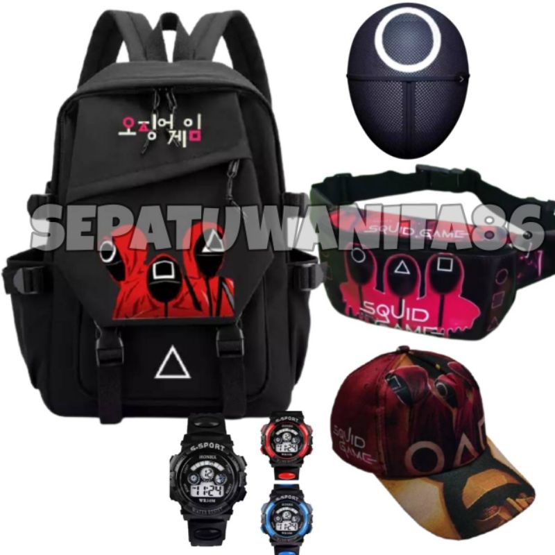 TERMURAH TAS ANAK TERBARU 2021  TAS RANSEL PRIA SQUIDGAME / RANSEL ANAK COWO SEKOLAH SQUID GAME / TAS SEKOLAH ANAK / TAS SEKOLAH SD SMP SMA / TAS RANSEL TERBARU 2021 / TAS SEKOLAH ANAK LALI-LALI/ TAS ANAK PRIA / TAS ANAK MURAH / TAS ANAK PROMO