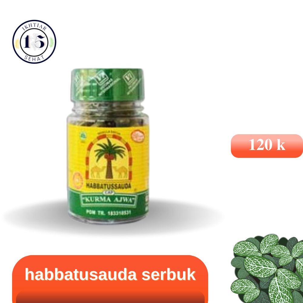 HABBATUSAUDA AJWA 120 KASPUL HABBATUSAUDA SERBUK HABBATUSAUDA SERBUK KAPSUL ORIGINAL