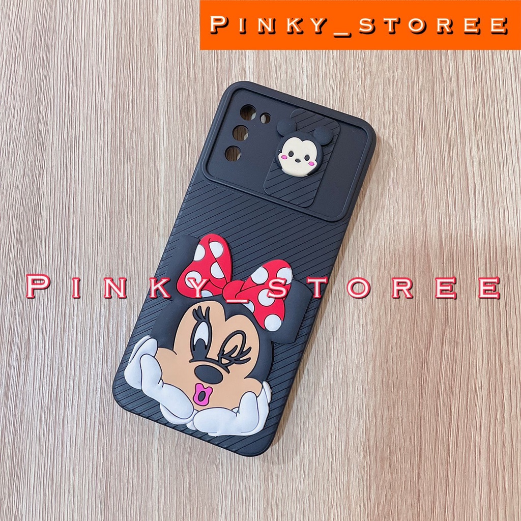 CASE XIAOMI REDMI NOTE 9/ NOTE 10 4G 5G/ NOTE 10S/ NOTE 10PRO/ NOTE 11/ NOTE 11PRO/ SOFT CASE MACARON SLIDE CAMERA KARAKTER DORAEMON HELLOKITTY MIMICAT MINNIEMOUSE KEROPPI