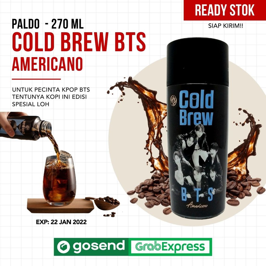 

[ SIAP KIRIM ] Kopi BTS Coffee Americano & Vanilla Late 270ml ( Hot Brew & Cold Brew )