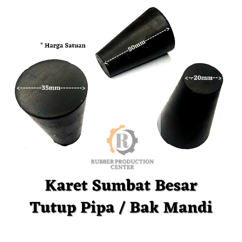 COD - Karet Sumbat Besar Tutup Pipa / Bak Mandi