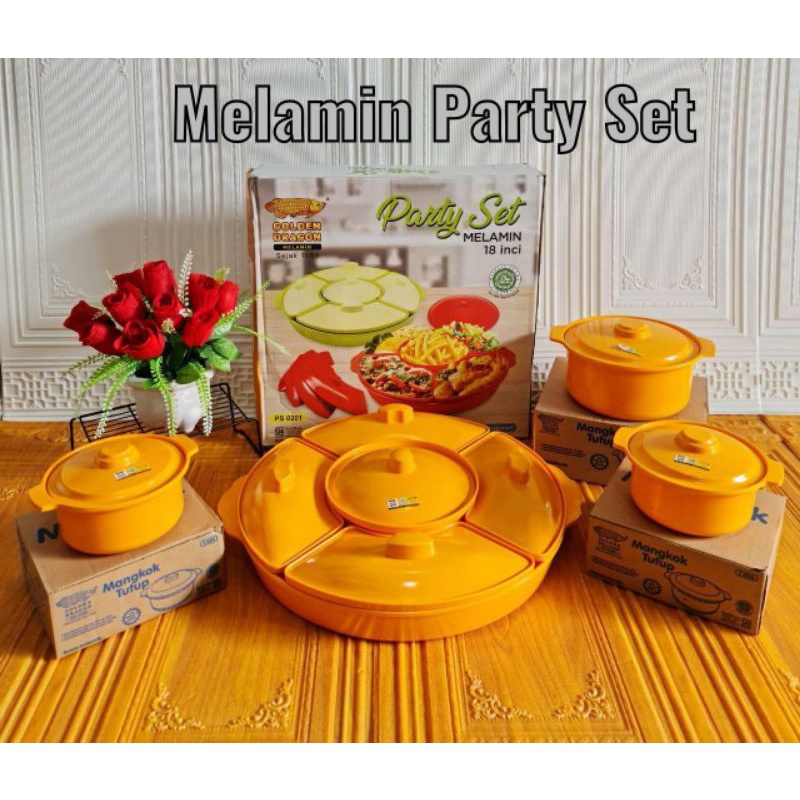 MELAMIN PARTY SET+3 MANGKOK