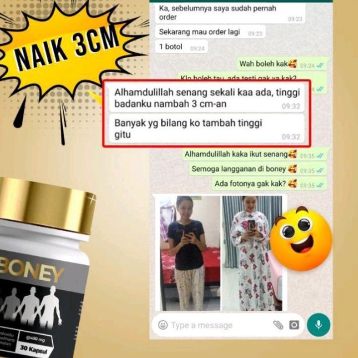 ㊋F (BISA COD) BONEY PENINGGI BADAN HALAL DAN BPOM BONEY PENINGGI BADAN 100% ORIGINAL STOK BANYAK 298