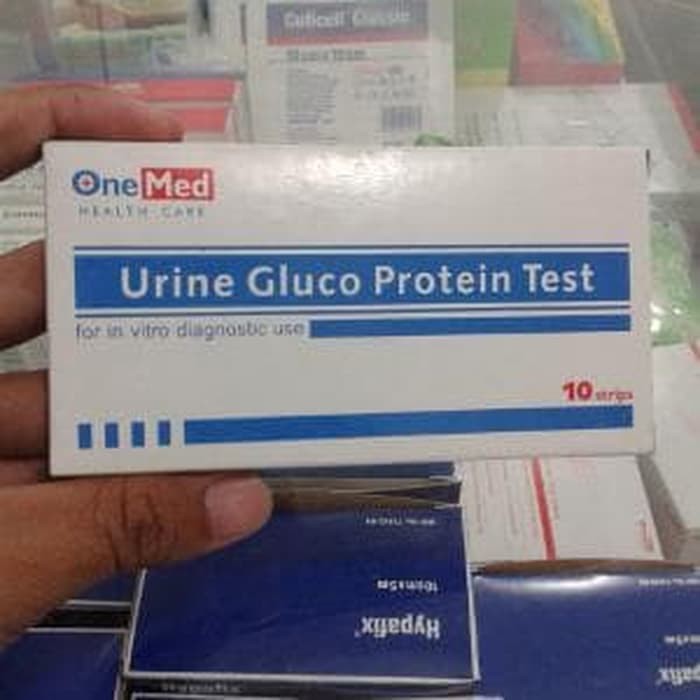urine gluco protein test onemed / cek kadar gula dan protein ibu hamil