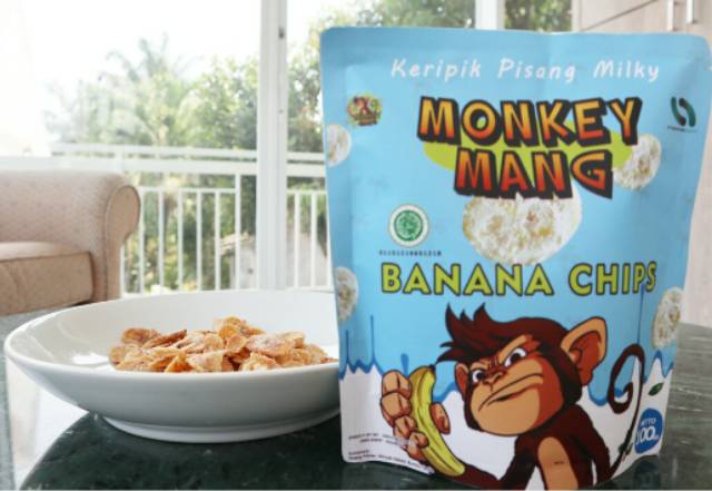 KERIPIK PISANG / CEMILAN KERIPIK PISANG/ BANANA CHIPS MONKEY MANG