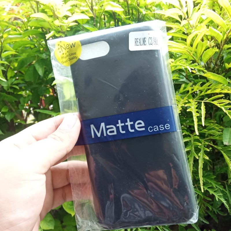 Black Matte Oppo Realme C2 - Realme A1K - Silikon Black Matte Realme C2  Realme  Silikon Realme A1K