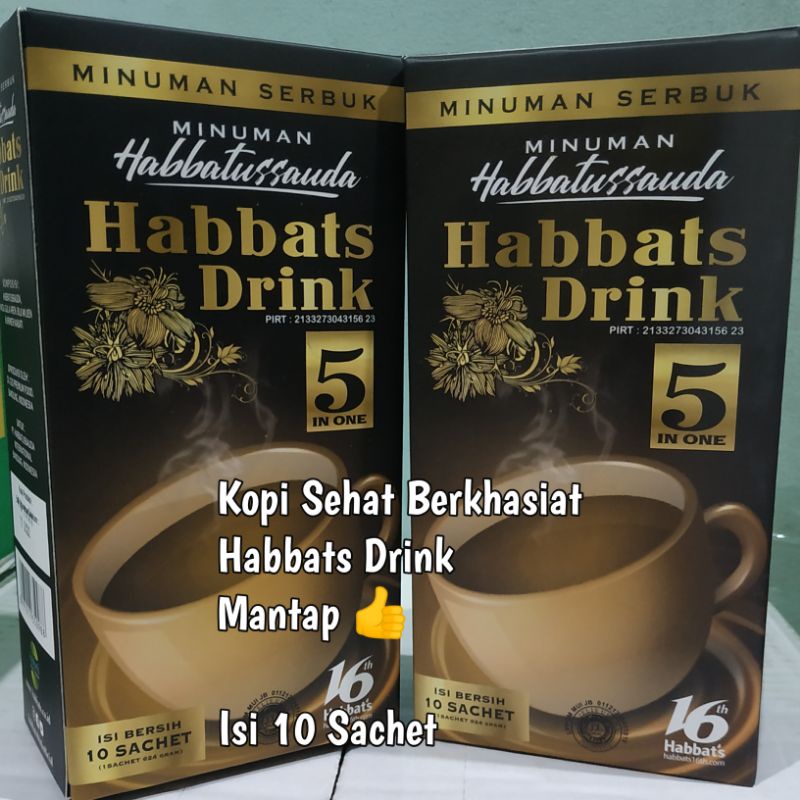

PROMO Kopi Berkhasiat ISI 10 Sachet Dan 30 Sachet HABBATS DRINK Kopi Habbatusauda HABBATS DRINK Kopi
