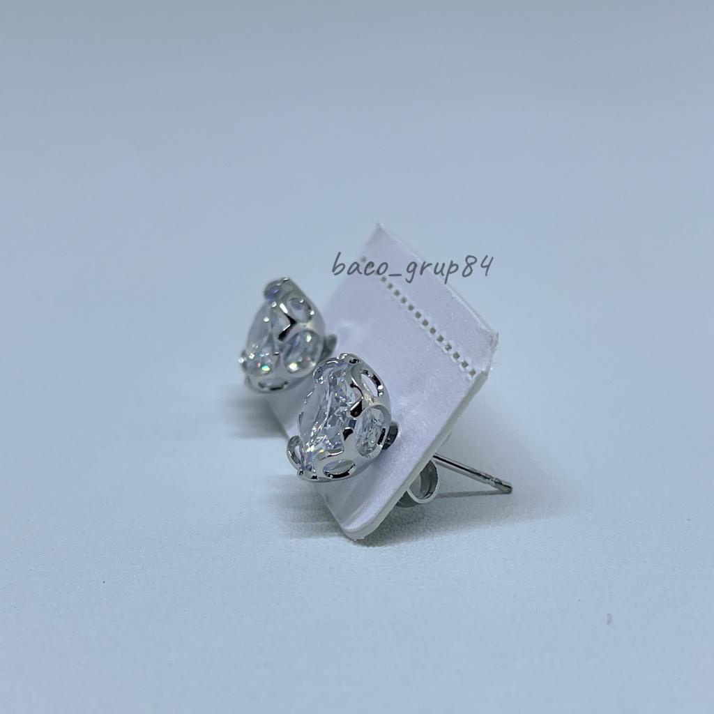 Anting Tusuk Mata Satu/Giwang Berlian Awet lama Tidak Karatan Perhiasan
