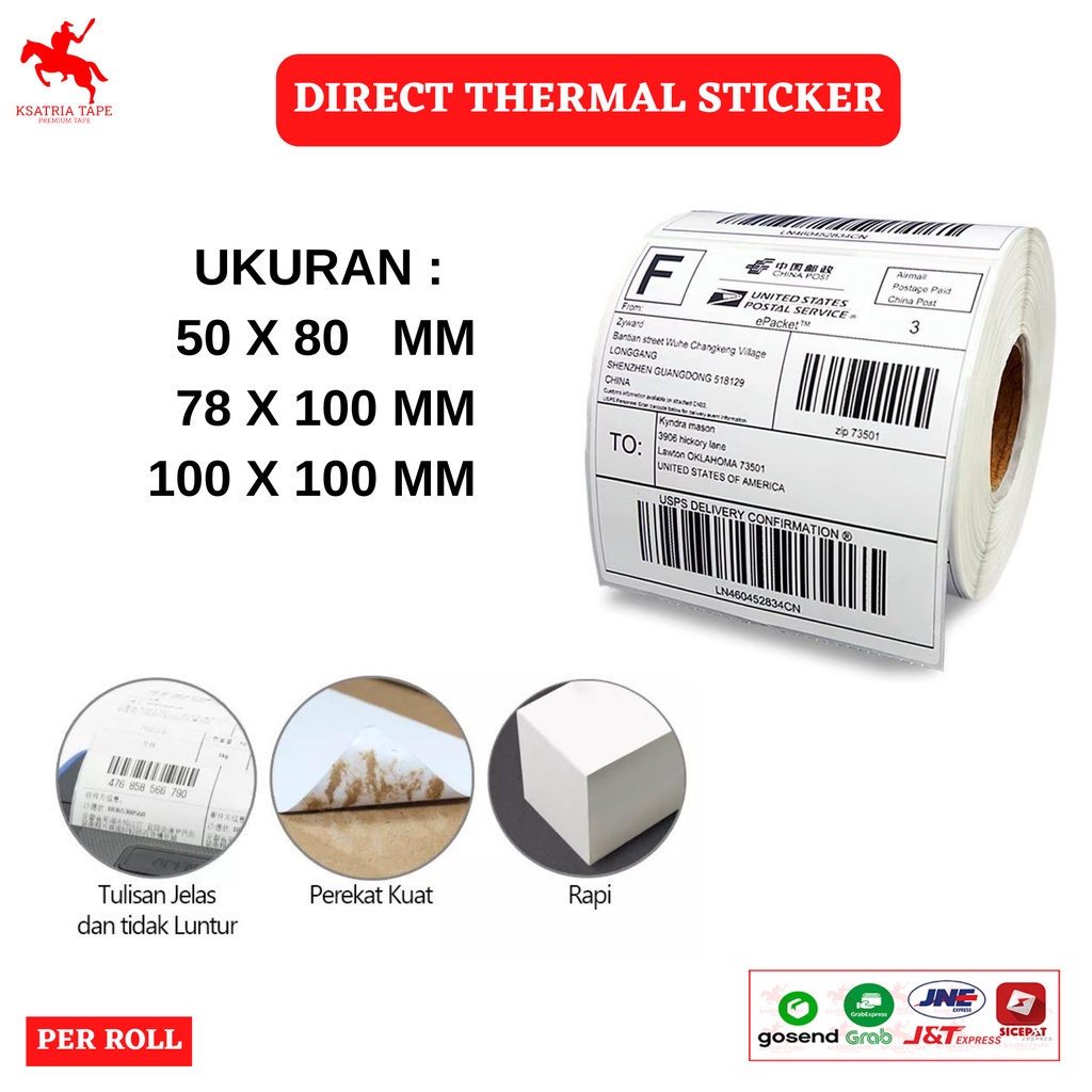 

Thermal Direct Label/Kertas Thermal Label Barcode/Kertas Label Stiker Blueprint - ROLL