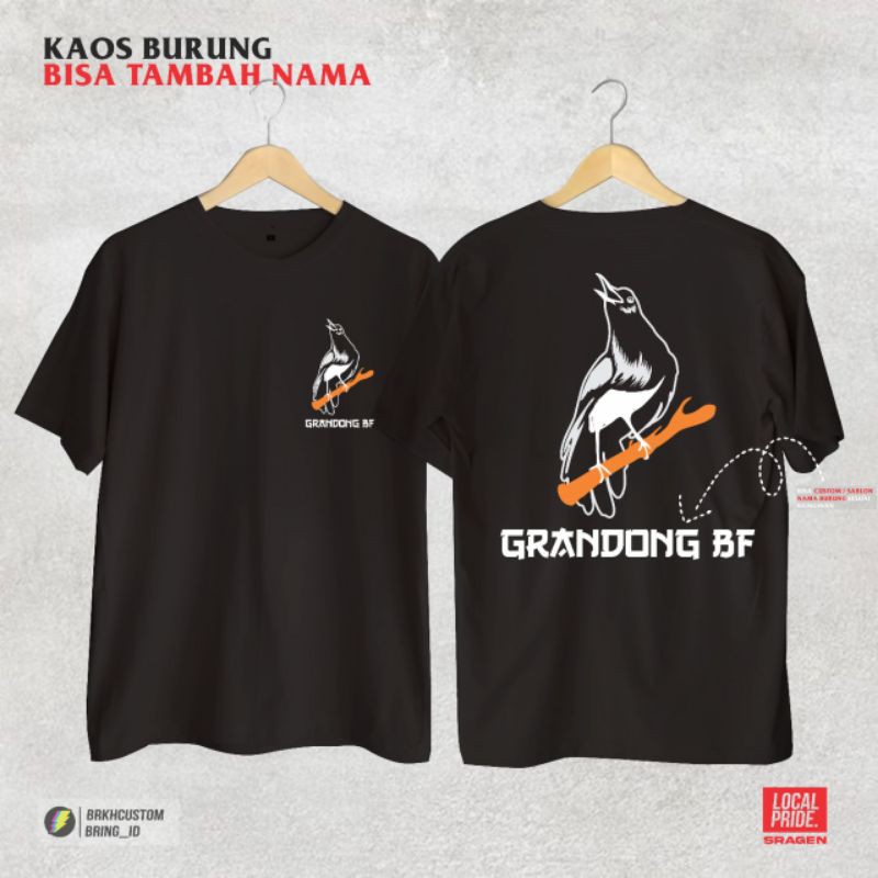 Kaos Kacer murah (bisa custim name)