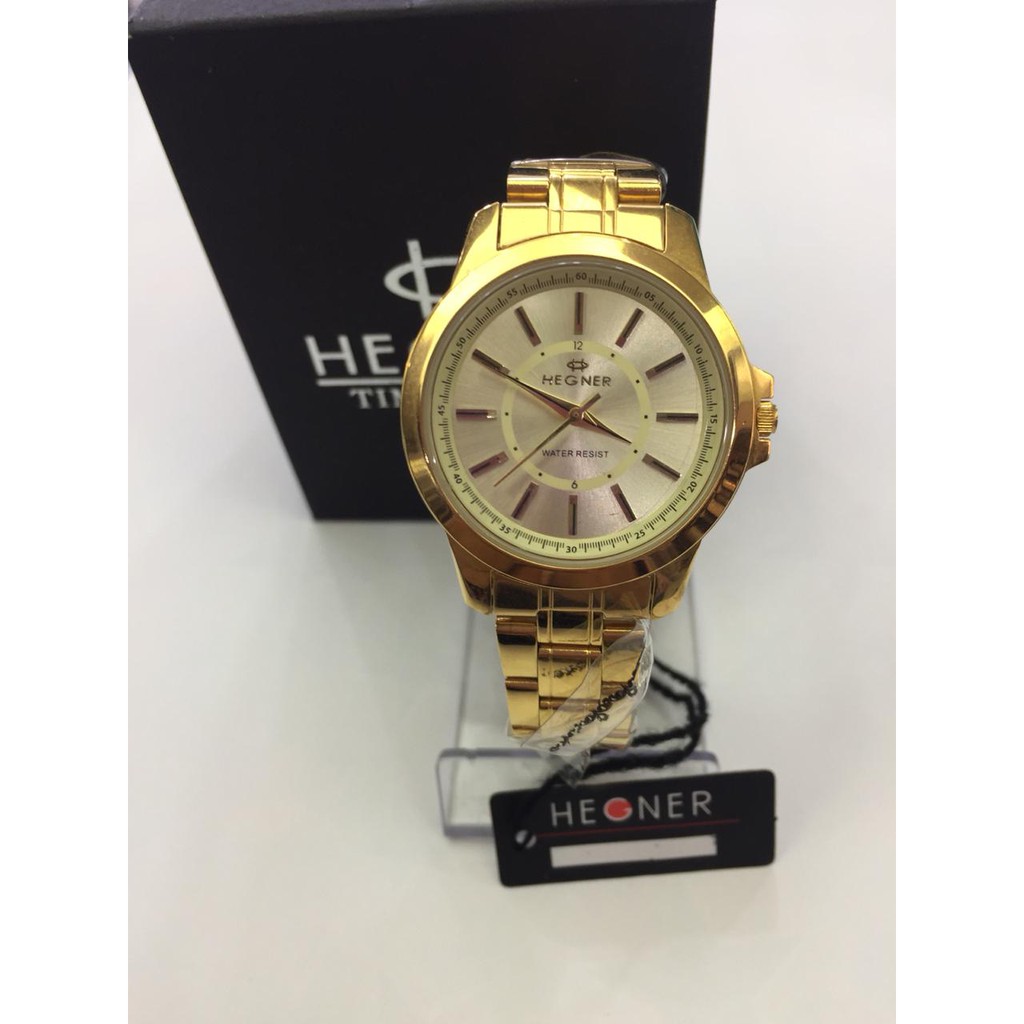 JAM TANGAN WANITA HEGNER HW1250 GOLD ORIGNAL