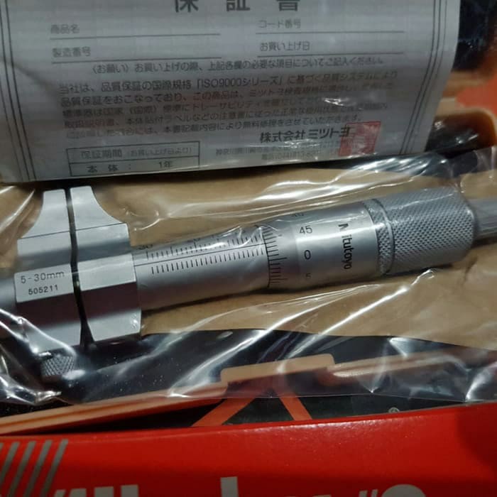 

Murah Mitutoyo 145-187 Caliper Jaw Inside Micrometer 50 - 75 mm