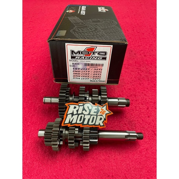 GEAR RATIO MOTO 1 RX KING 13 32 17 29 19 25 22 24 23 22