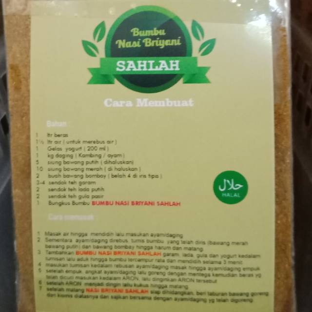 

Bumbu Instant Nasi Kebuli Nasi Briyani Nasi Mandhi