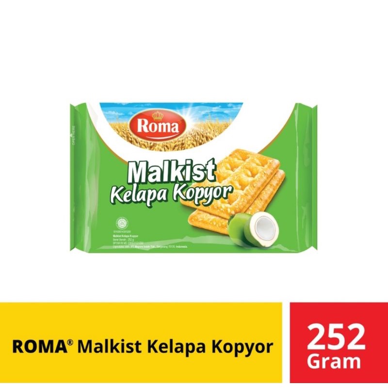 

Roma Malkist Kelapa Kopyor 252gr