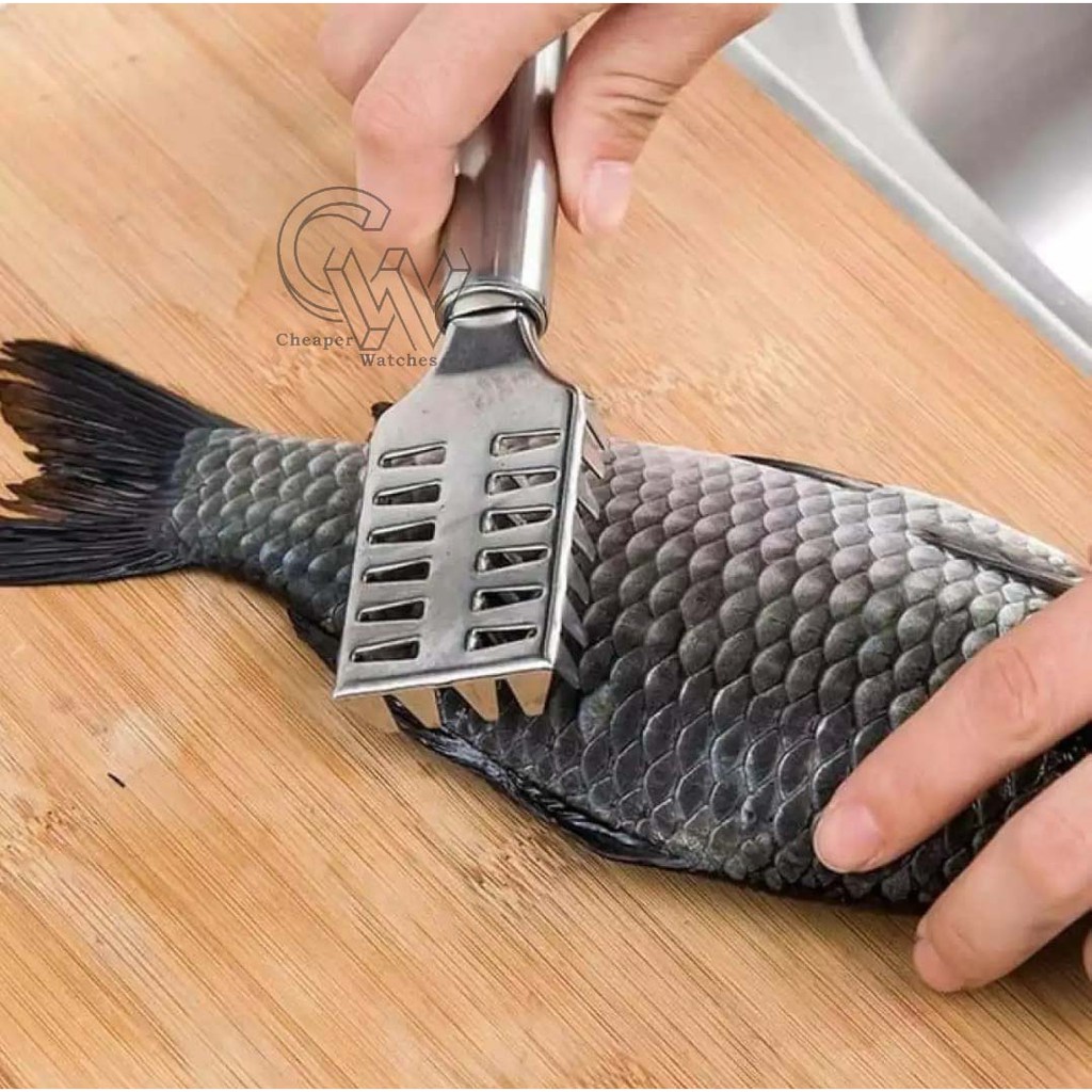 Cheaper-Alat Pembersih Pengupas Sisik Ikan Pembuang Sisik Stainless Steel Anti Karat Termurah