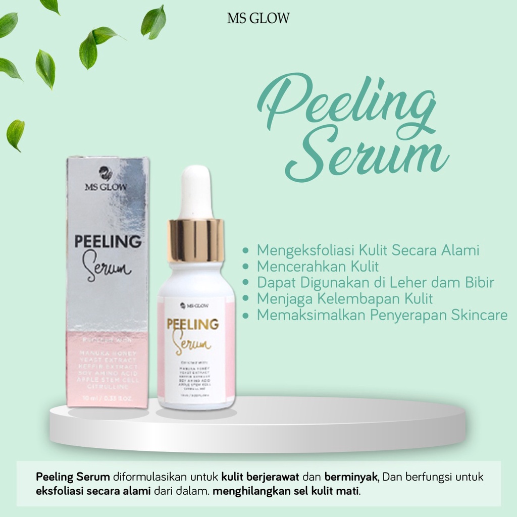 Ms Glow Serum Peling Original100% Ms Glow Exfoliating Serum Serum Eksfoliasi Peeling Serum