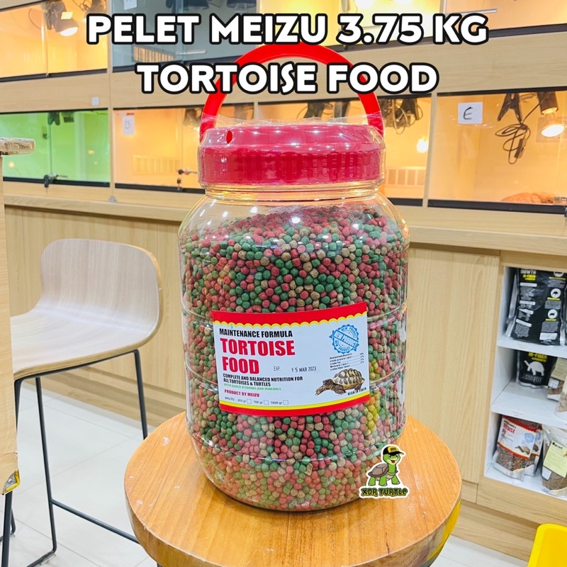 MEIZU 3.75 KG PELET MAKANAN KURA DARAT TORTOISE SULCATA PARDALIS ALDABRA REDFOOT CHERRYHEAD HERMANI