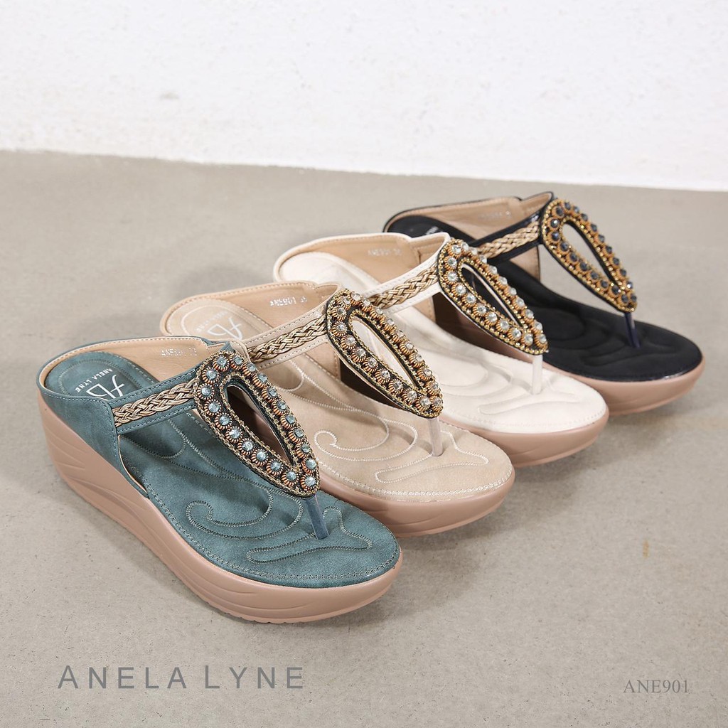 SEPATU/SANDAL WANITA ANELA LYNE WEDGES DANIYA ANE901