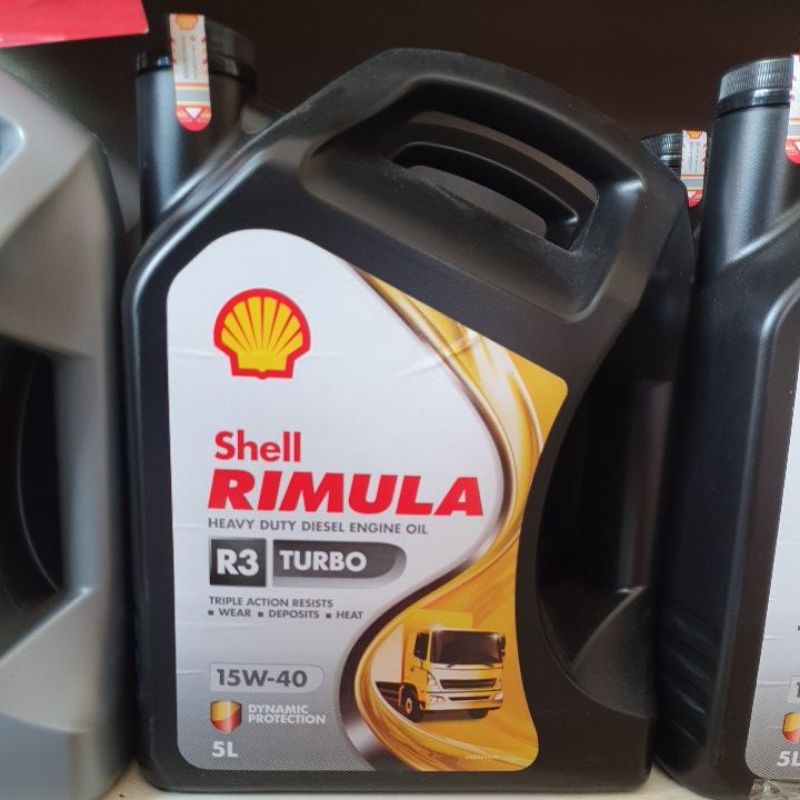 Oli Shell Rimula R3 TURBO 5Lt