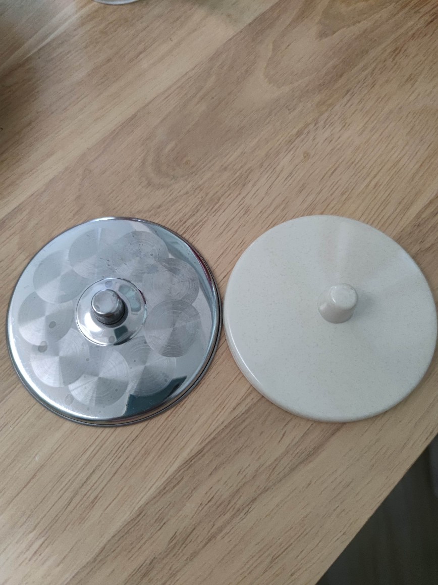 Tutup Gelas Stainless .diameter : 9,5 Cm & 10 Cm(tutup Gelas Aja)  &  7,5 Cm (tutup Gelas + Tataan )