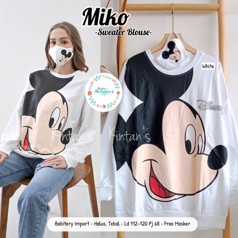 Miko sweater blouse by kintans / Blouse babytery halus muslimah