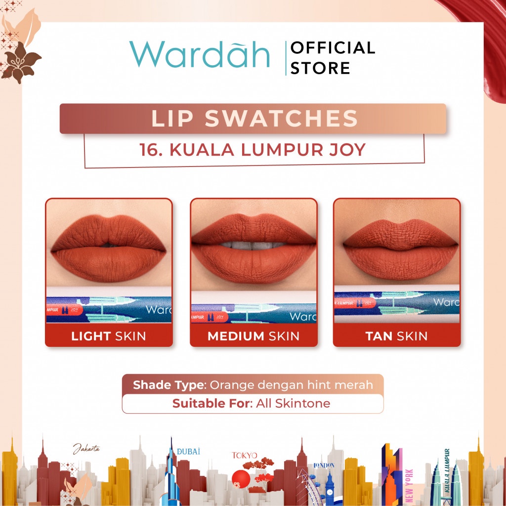 WARDAH COLORFIT LAST ALL DAY LIP PAINT 4.2 G (NEW AROUND THE WORLD)