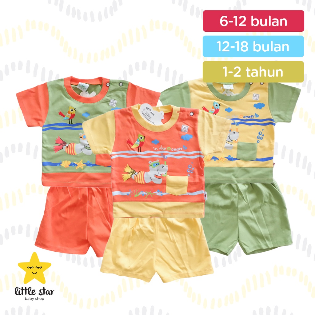 Little Ant Setelan Anak Cowok | Kaos Celana Anak Cowok | Setelan Bayi Cowok
