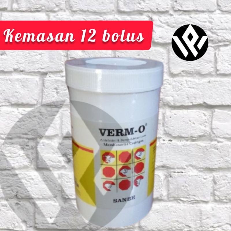 Verm O Kemasan 12 bolus obat cacing hewan