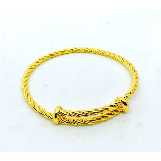 Gelang tangan wanita gelang serut gelang bangle bisa di atur besar kecil gelang