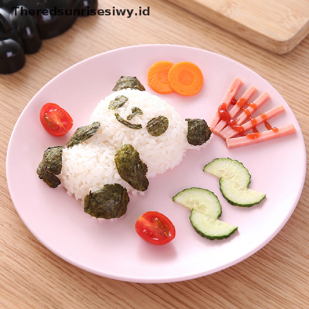 # Alat Rumah Tangga # 1 Set Cetakan Sandwich Bentuk Panda Lumba-Lumba Untuk Baking Pastry Onigiri