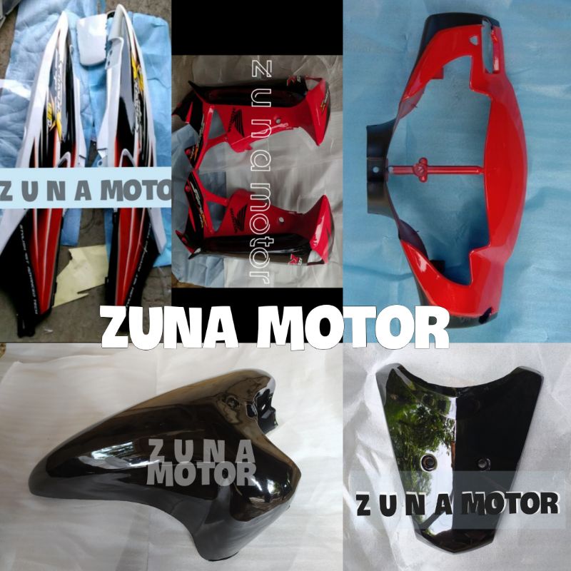 Bodi halus supra x 125 2005 2006 merah putih