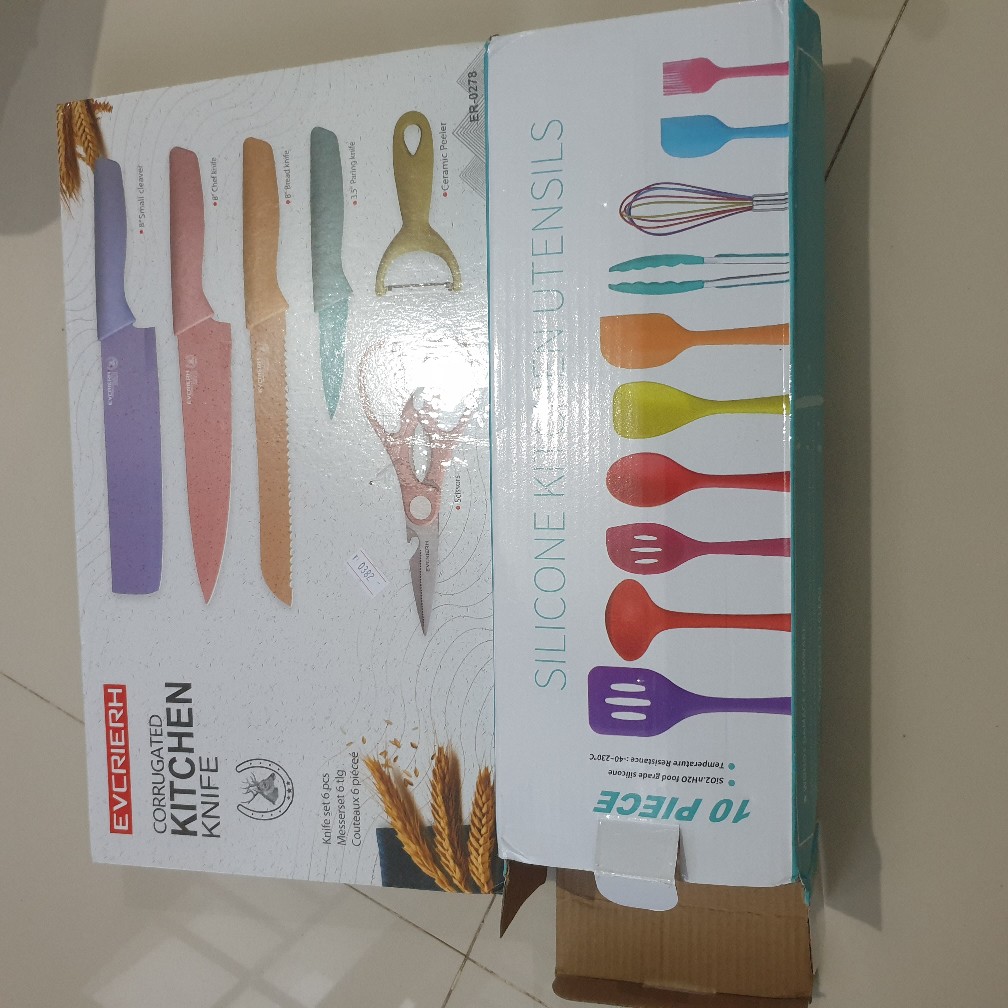 Sillicone Utensil Set 10 Pcs / Peralatan Masak Sutil Spatula Silikon Dapur