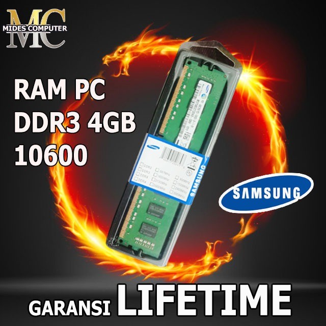 Ram Memory Longdim  Pc Komputer DDR3 4GB PC-12800/10600