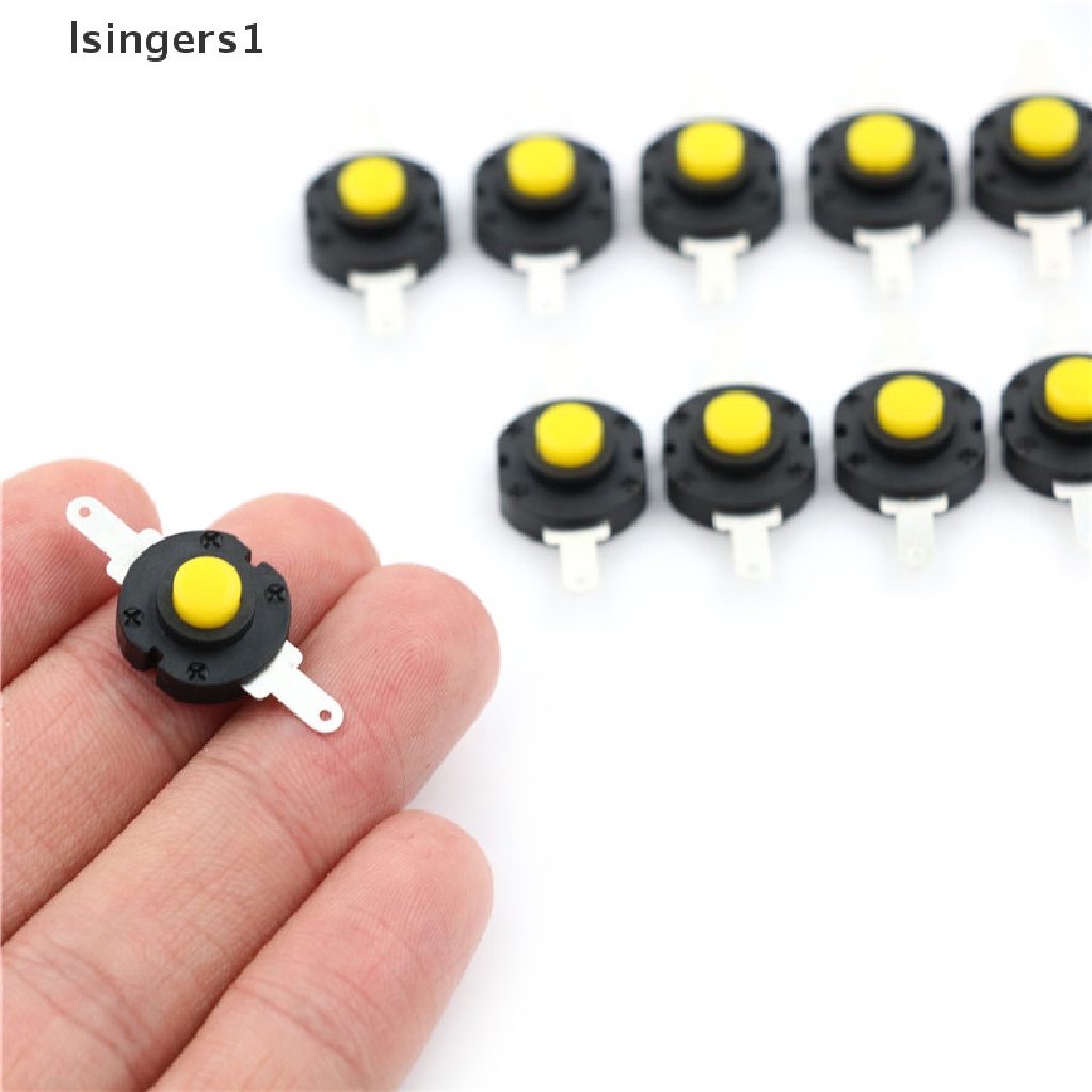 (lsingers1) 10pcs Saklar Tombol Tekan Micro DC 12V 0.5A Untuk Senter