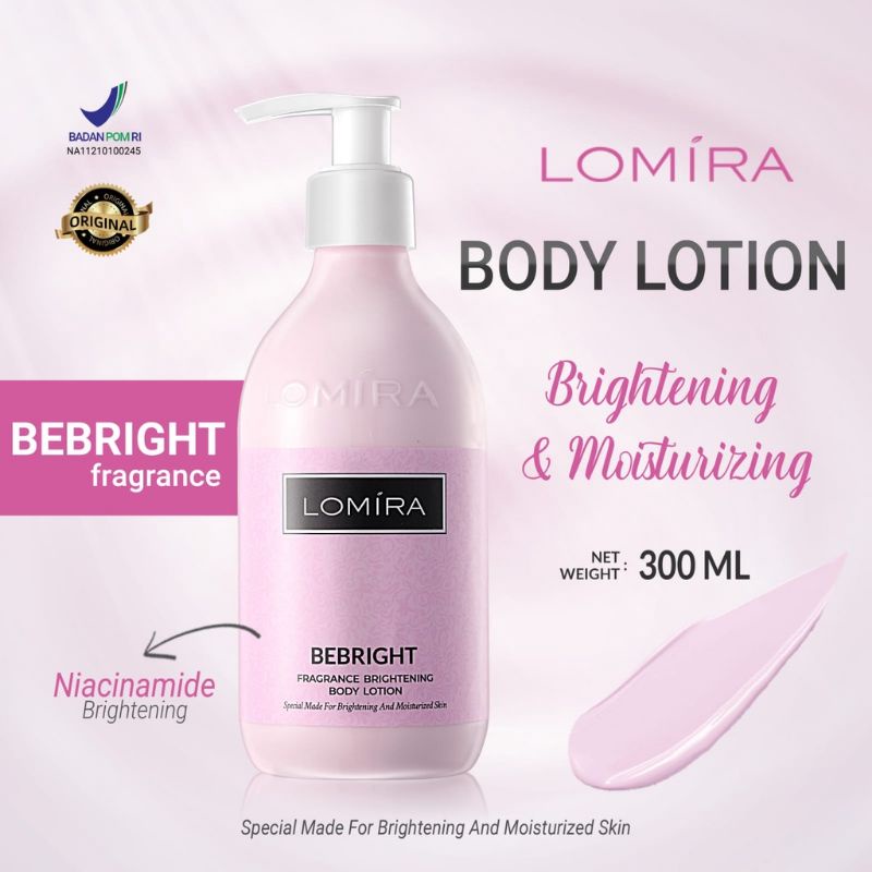 LOMIRA BRIGHTENING AND MOISTURIZING BODY LOTION [ BPOM ]