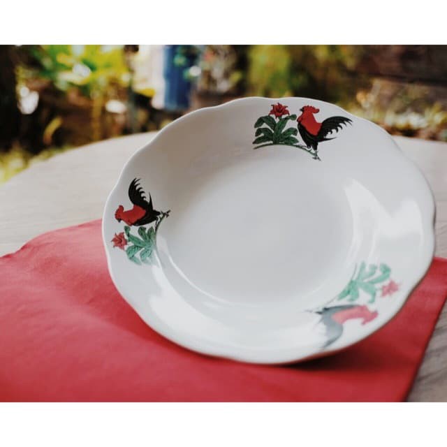  Piring  Makan Keramik  Piring  Keramik  Ayam Merk Lucky uk 8 