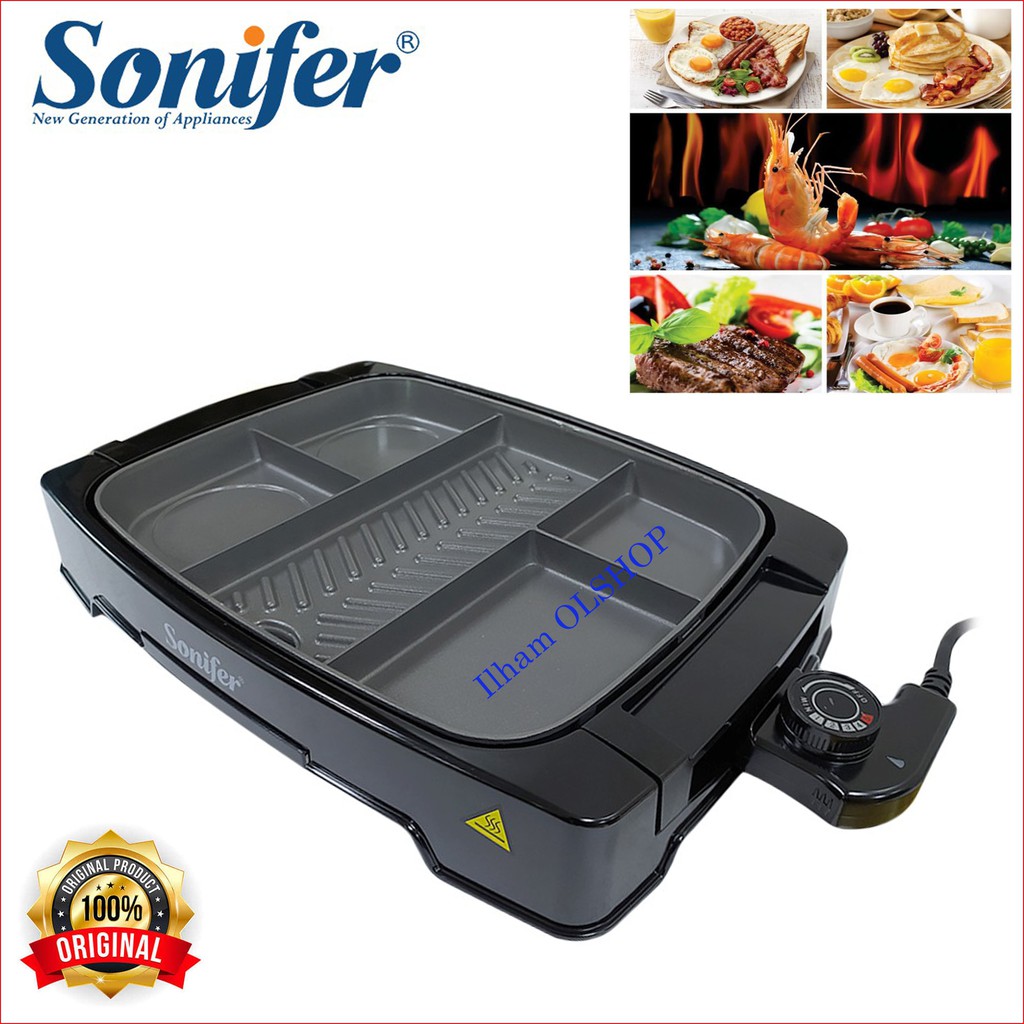 Sonifer Alat Panggangan Listrik Serbaguna Electric Grill SF-6074