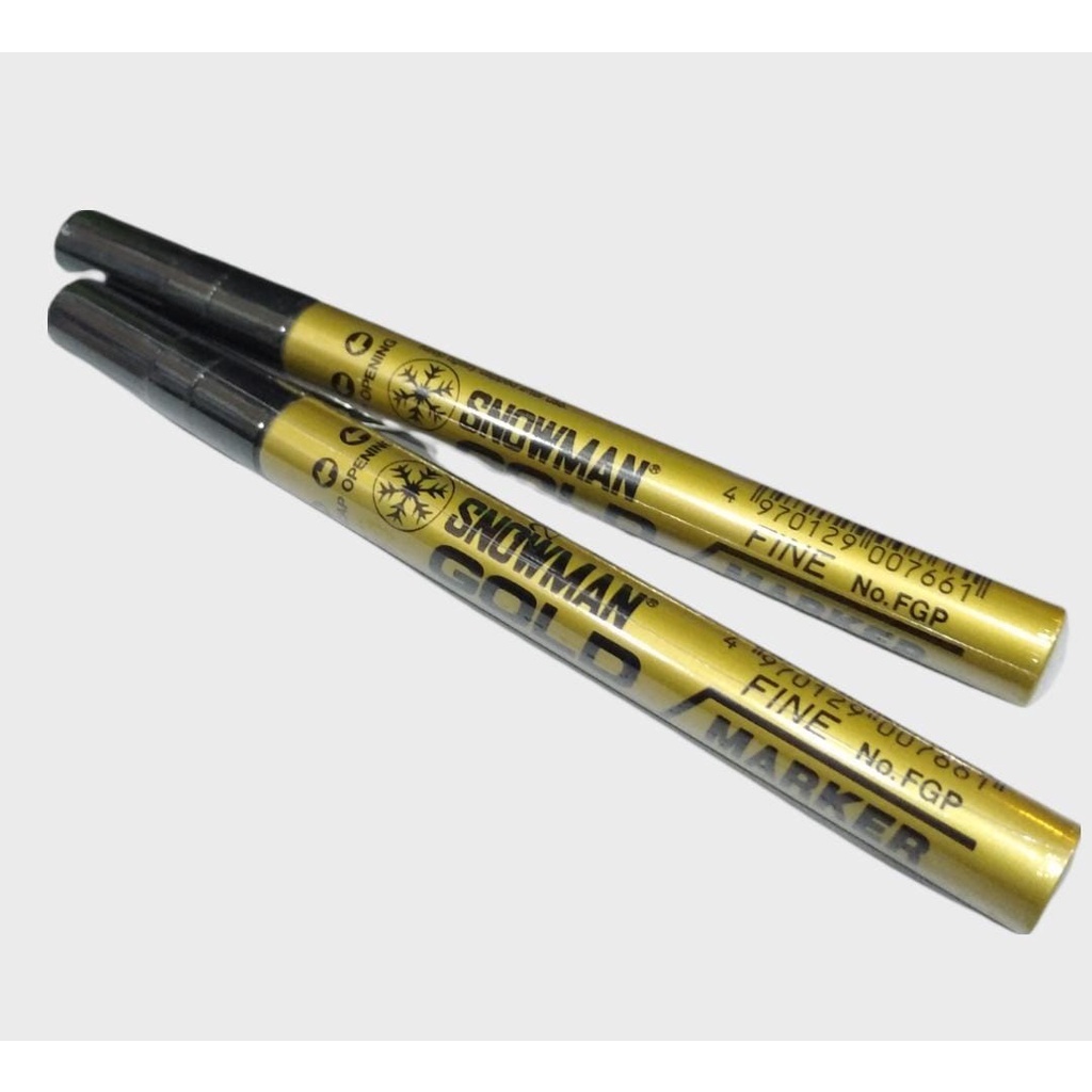 

SNOWMAN SPIDOL PERMANENT PAINT MARKER FGP GOLD