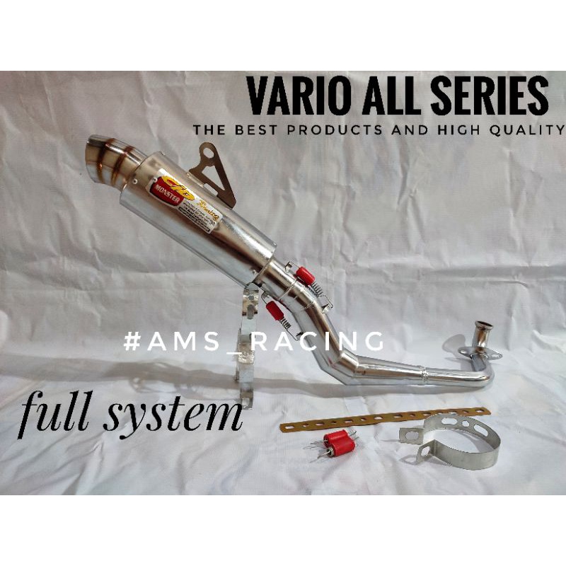 Knalpot racing CLD monster Vario all series/Vario 110 karbu/fi/techno/vario 125 old/led/vario 150