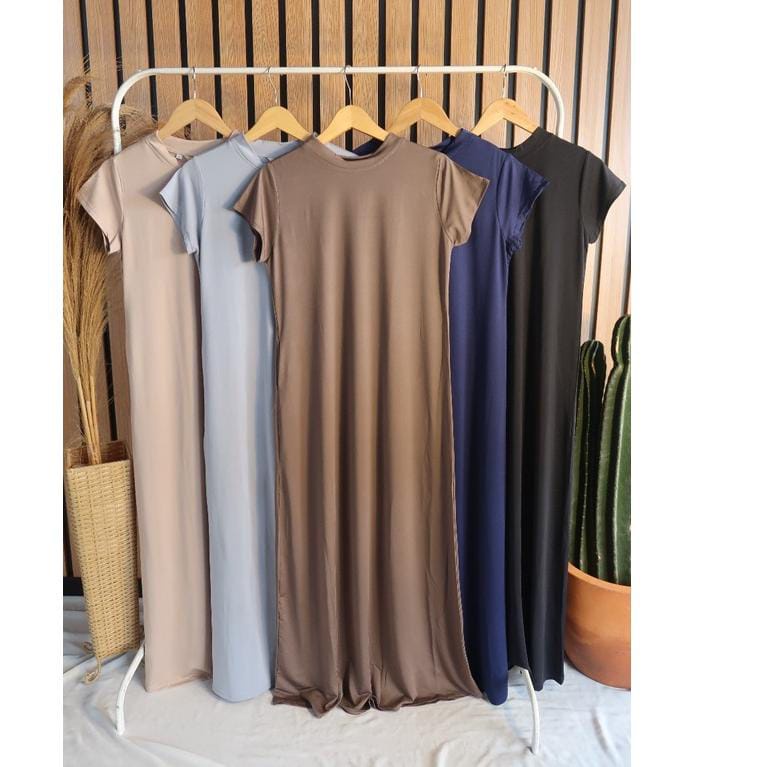 INNER DRESS KENITS RAJUT KEKINIAN YANG LAGI HITS/MANSET GAMIS LENGAN PENDEK INNER DRES LENGAN PENDEK  SEPAN/GROSIS BISA COD