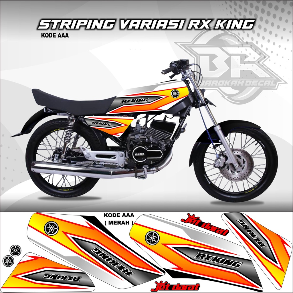 Sticker Rx King Variasi Stiker Lis Striping Rx King Kode AAA